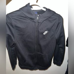 Nike black zip-up hoodie - Kids size Large